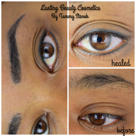 Microblading and Healed eyeliner Madison wi